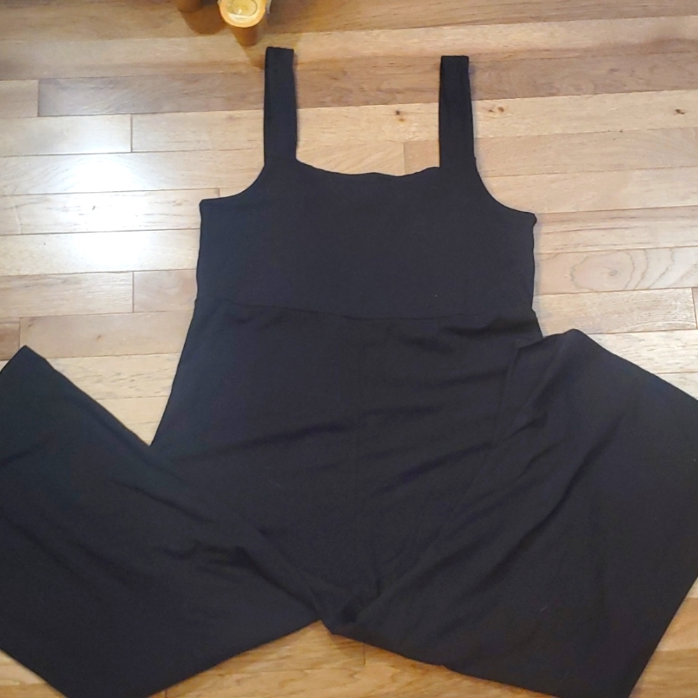 PEOPLE TREE Black Organic Cotton Jumpsuit US 10